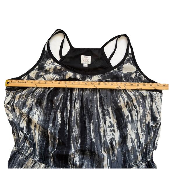 Suzi Chen For Maggy Boutique Maxi Dress Womens 18W Silk Tie Dye Print Pull Over - Picture 8 of 10